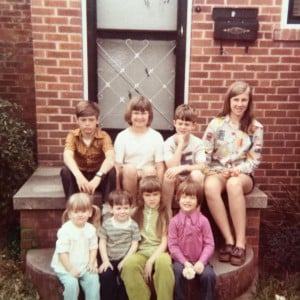 Stoop kids - Cousins on the steps of Grandma's Byron St. House