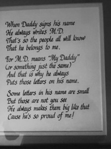 My Daddy - Poem for Walter Eisworth